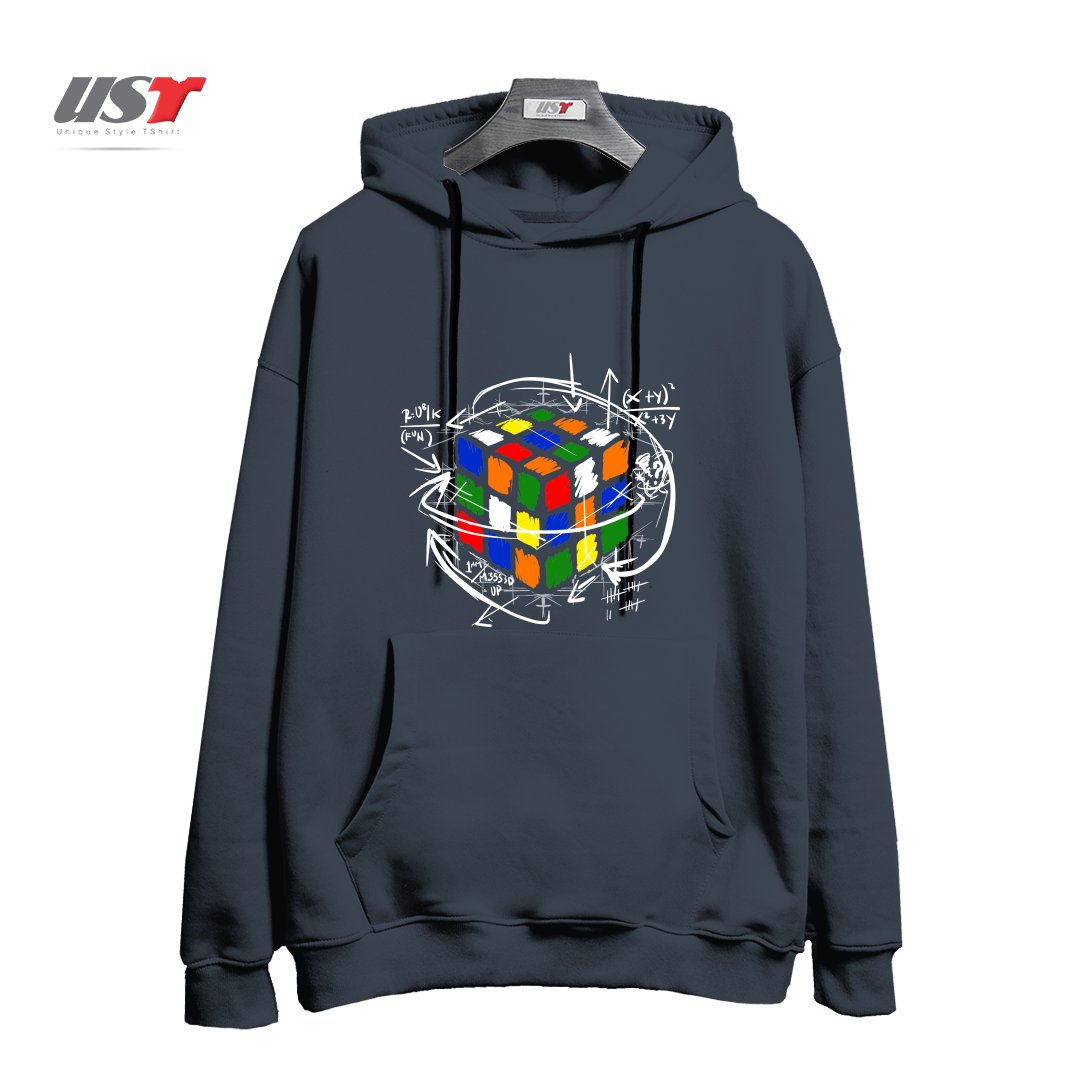 طرح RUBIK'S MATH هودی اورسایزرنگ دودی