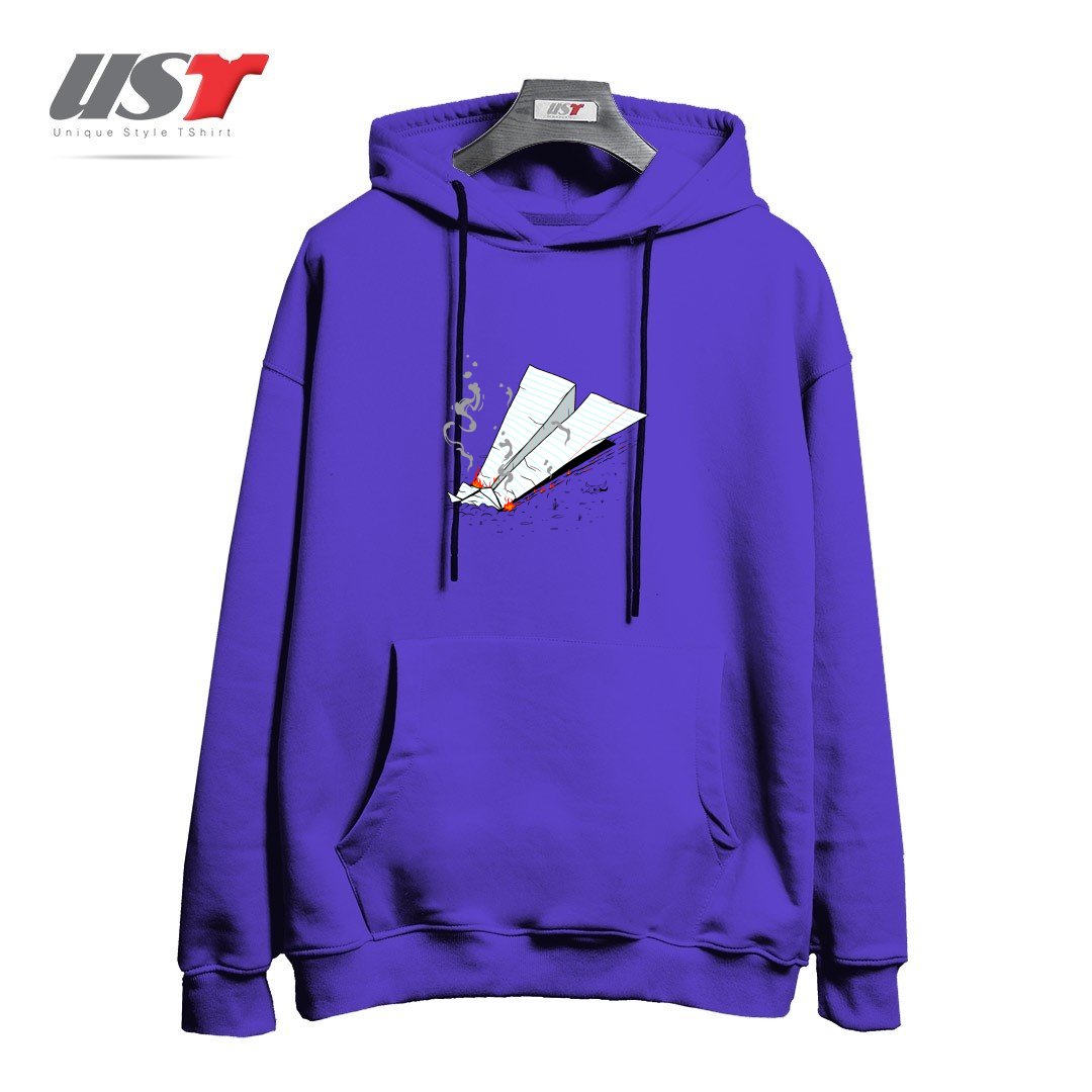 طرح CRASH هودی اورسایزرنگ بنفش