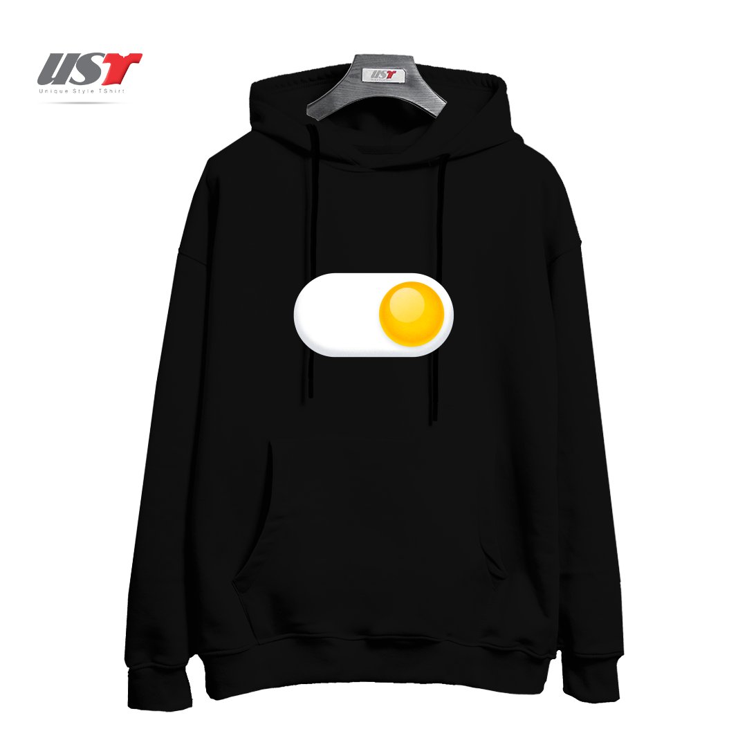 هودی اورسایز طرح EGG ME ON