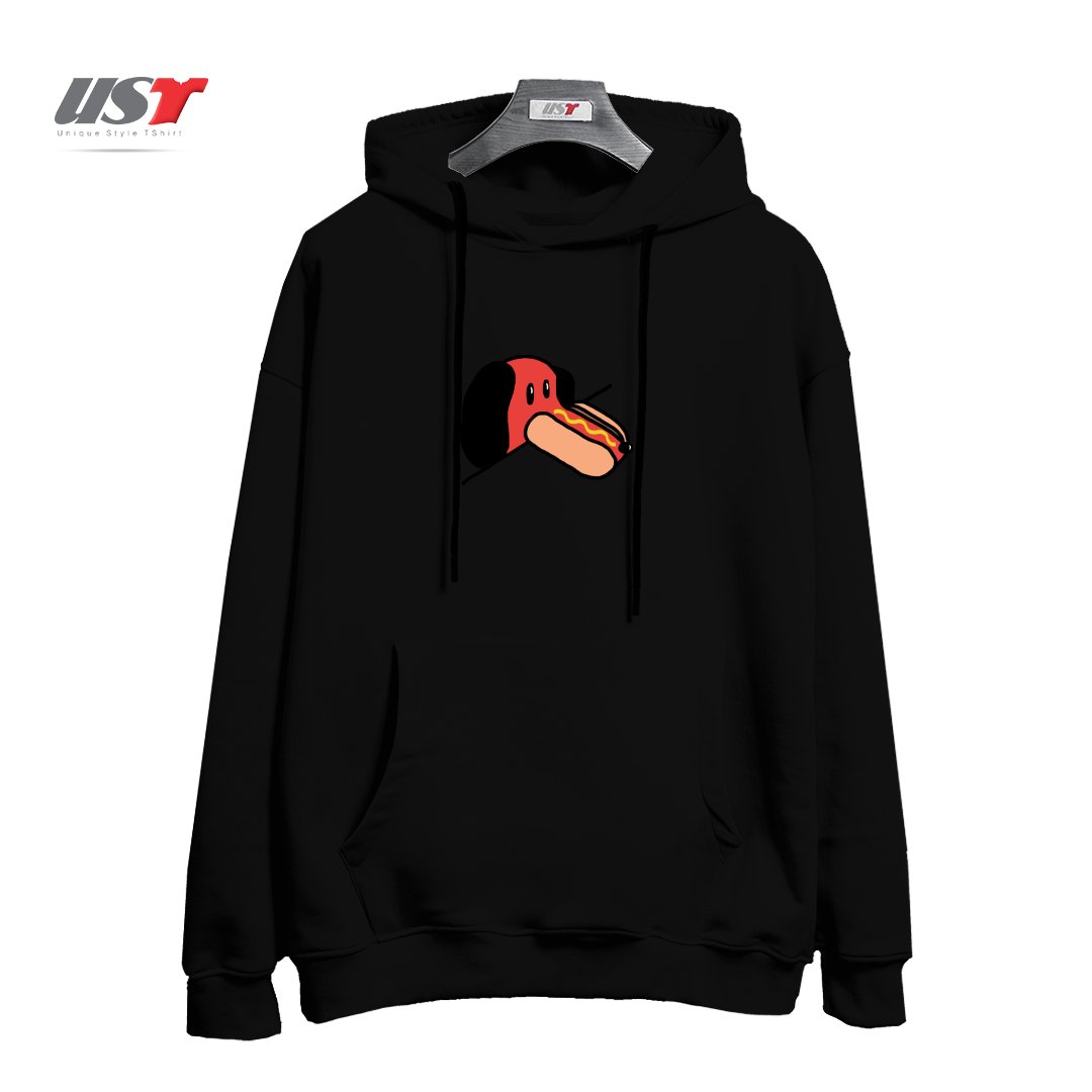 طرح JUST A WEIRD SCENE # 32 هودی اورسایزرنگ مشکی