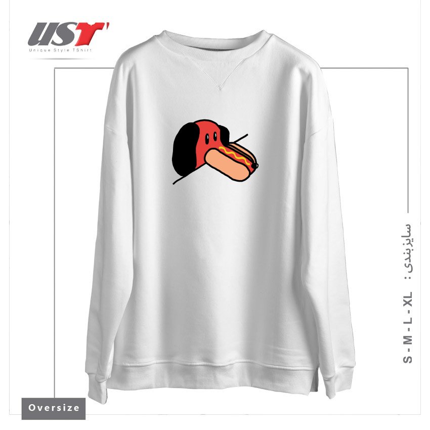 سوییشرت اورسایز طرح JUST A WEIRD SCENE # 32