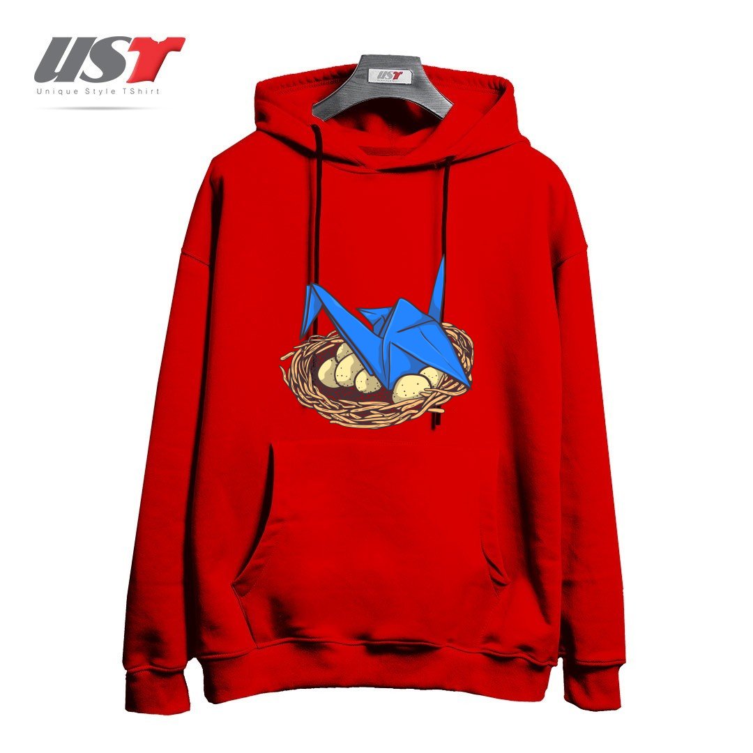 طرح NEST هودی اورسایزرنگ قرمز