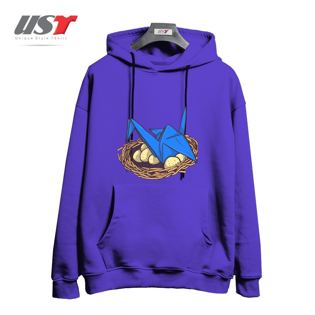 طرح NEST هودی اورسایزرنگ بنفش