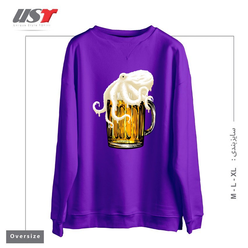 سوییشرت اورسایز طرح OCTOBEER