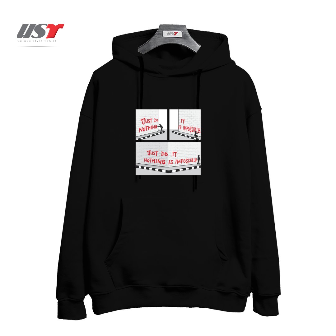 هودی اورسایز طرح PERSPECTIVE