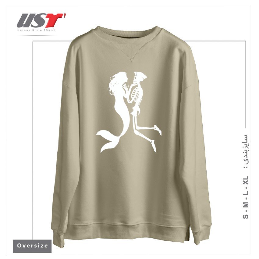 سوییشرت اورسایز طرح SIREN AND SAILOR
