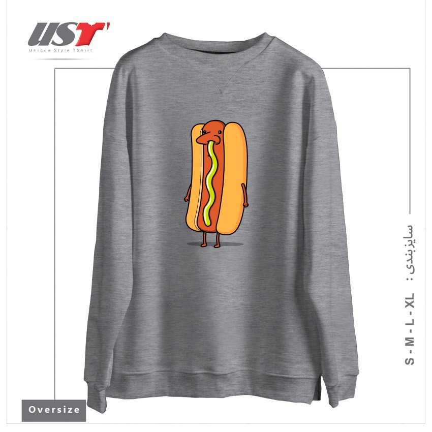 سوییشرت اورسایز طرح SNOT DOG!