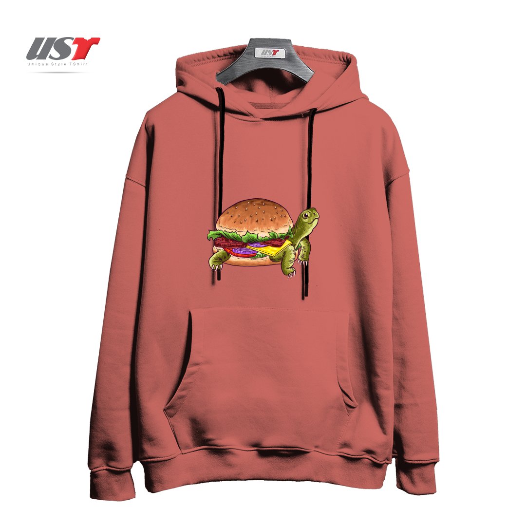 هودی اورسایز طرح TURTLE BURGER1