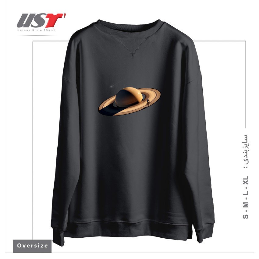 سوییشرت اورسایز طرح WANDERING