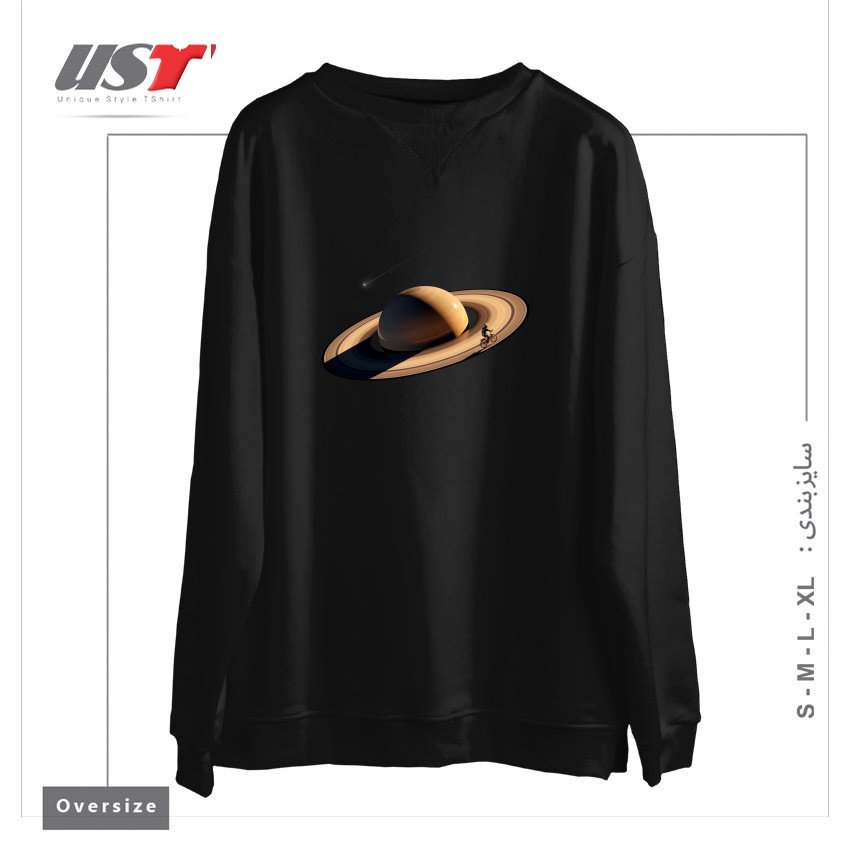 سوییشرت اورسایز طرح WANDERING