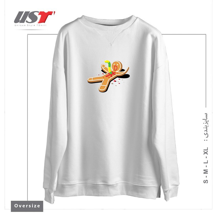 سوییشرت اورسایز طرح ALIEN GUMMIE