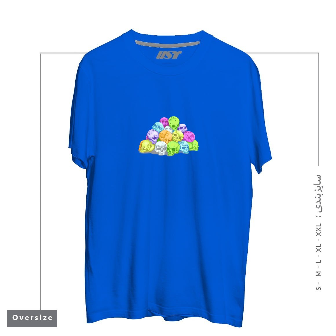 تیشرت اورسایز طرح CANDY SKULLS