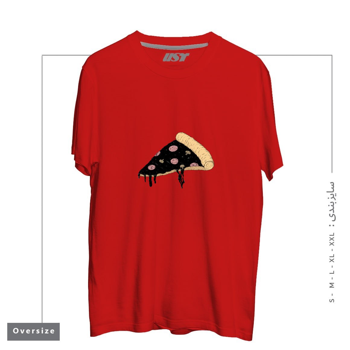 تیشرت اورسایز طرح CELESTIAL SLICE