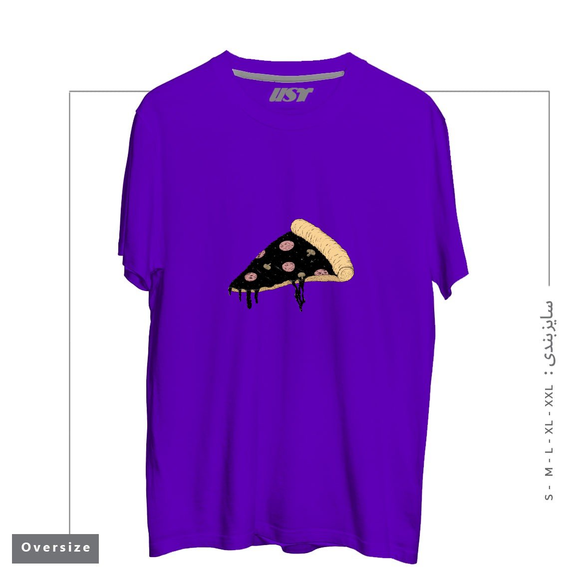 طرح CELESTIAL SLICE تیشرت اورسایزرنگ بنفش