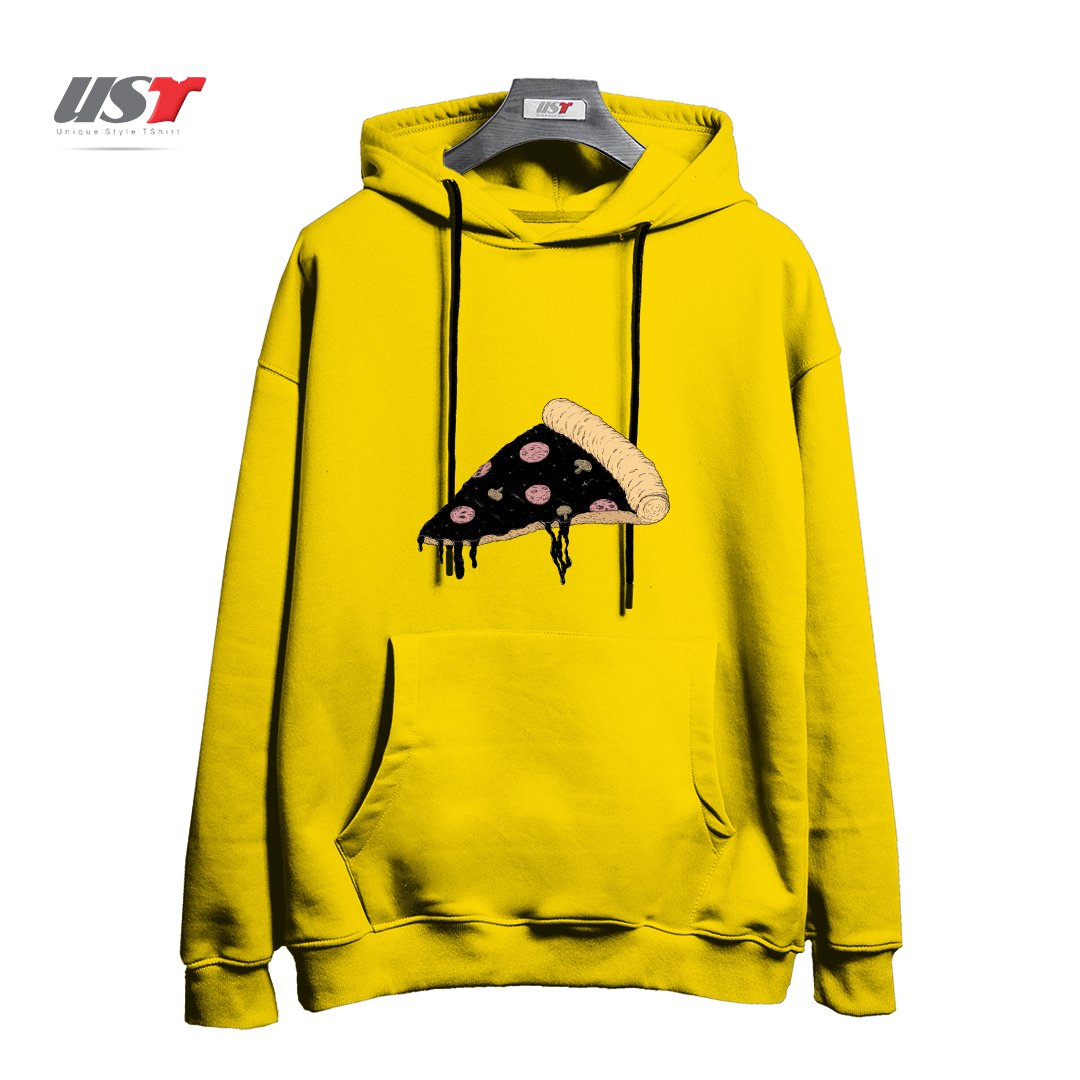 طرح CELESTIAL SLICE هودی اورسایزرنگ زرد