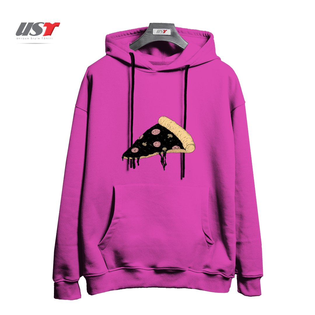 طرح CELESTIAL SLICE هودی اورسایزرنگ صورتی