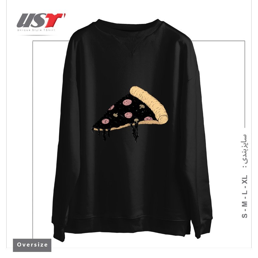 سوییشرت اورسایز طرح CELESTIAL SLICE