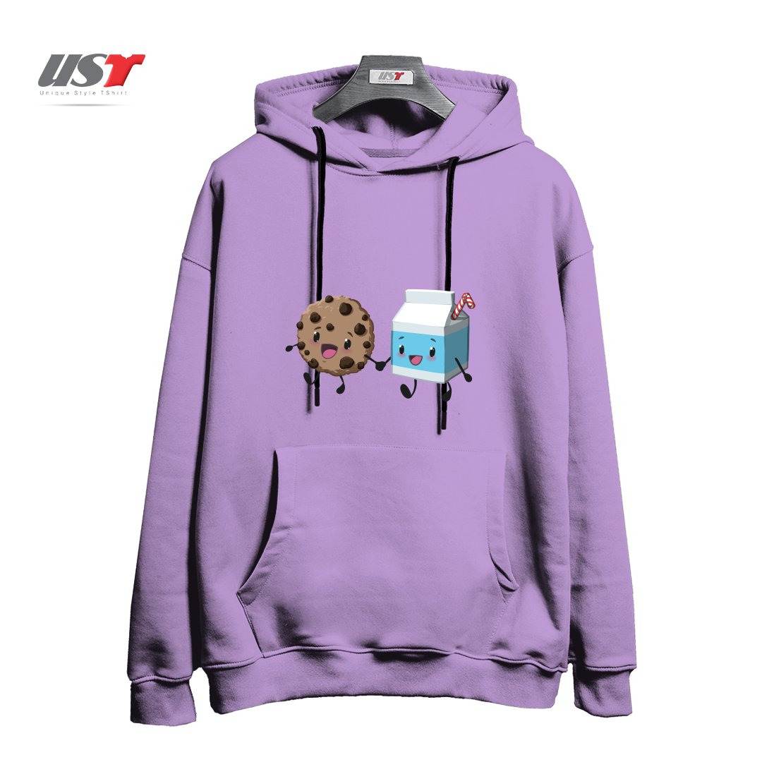 هودی اورسایز طرح COOKIES & MILK