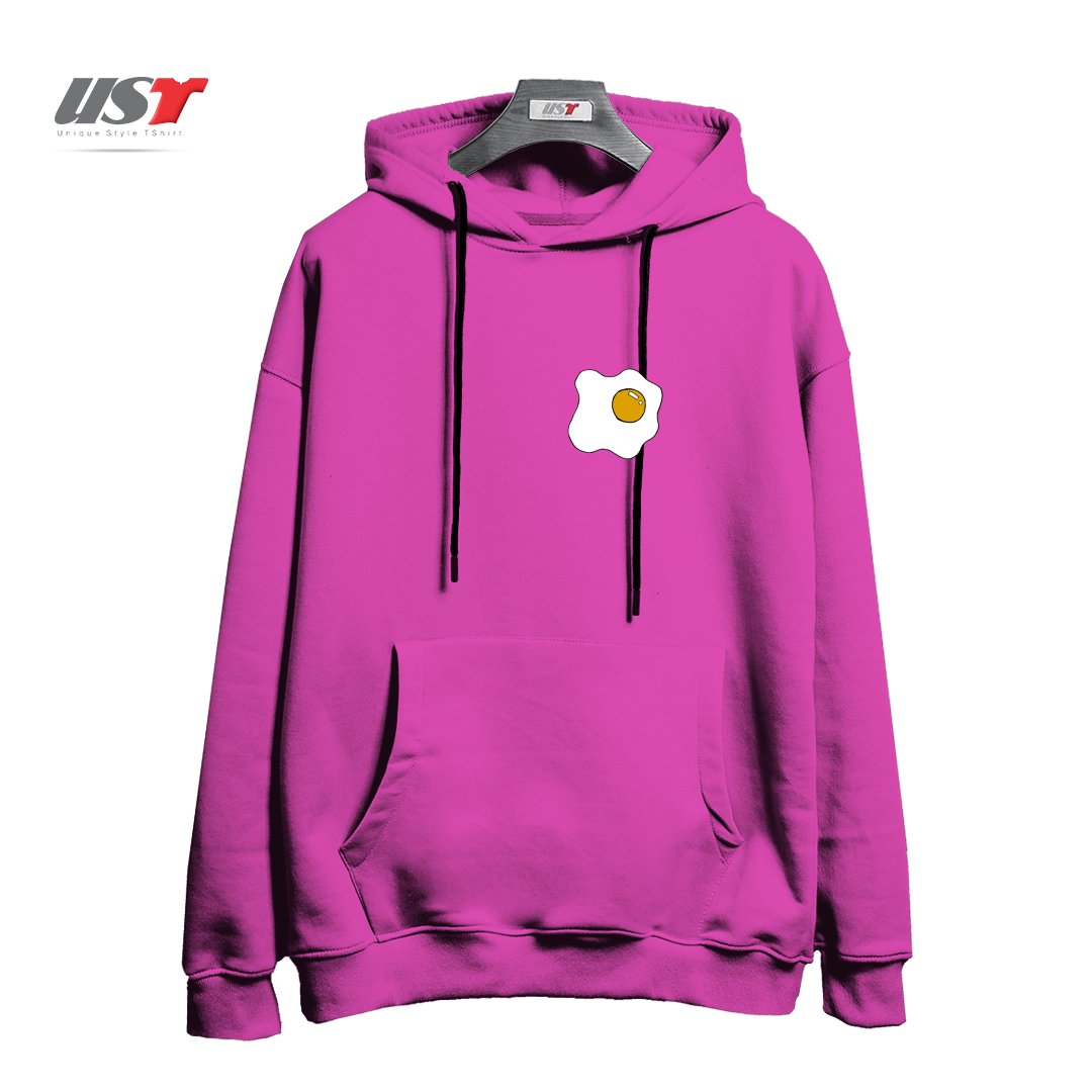 طرح EGG1 هودی اورسایزرنگ صورتی