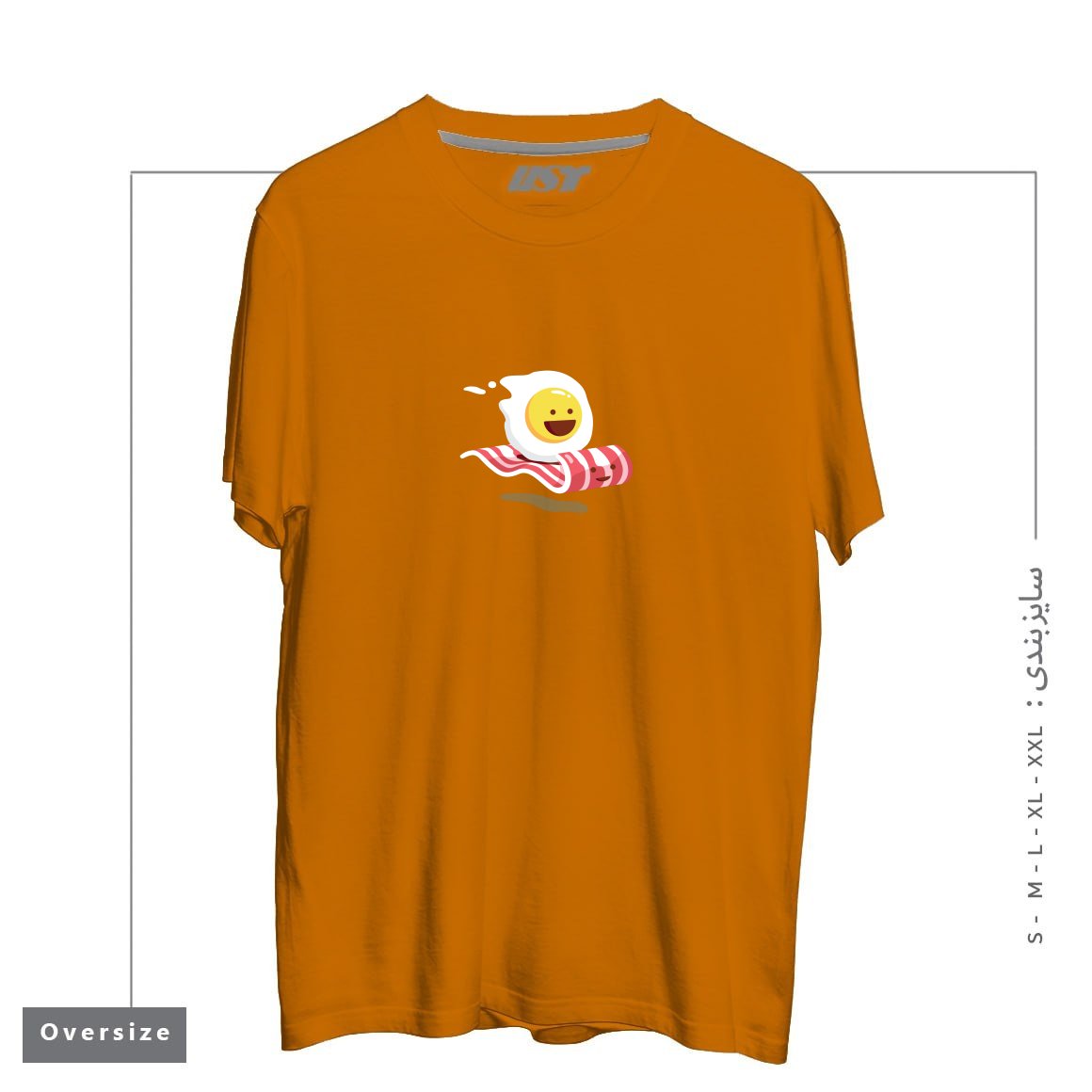 طرح MAGIC BACON RIDE1 تیشرت اورسایزرنگ پرتغالی