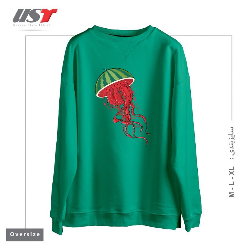 سوییشرت اورسایز طرح WATERJELLYMELON