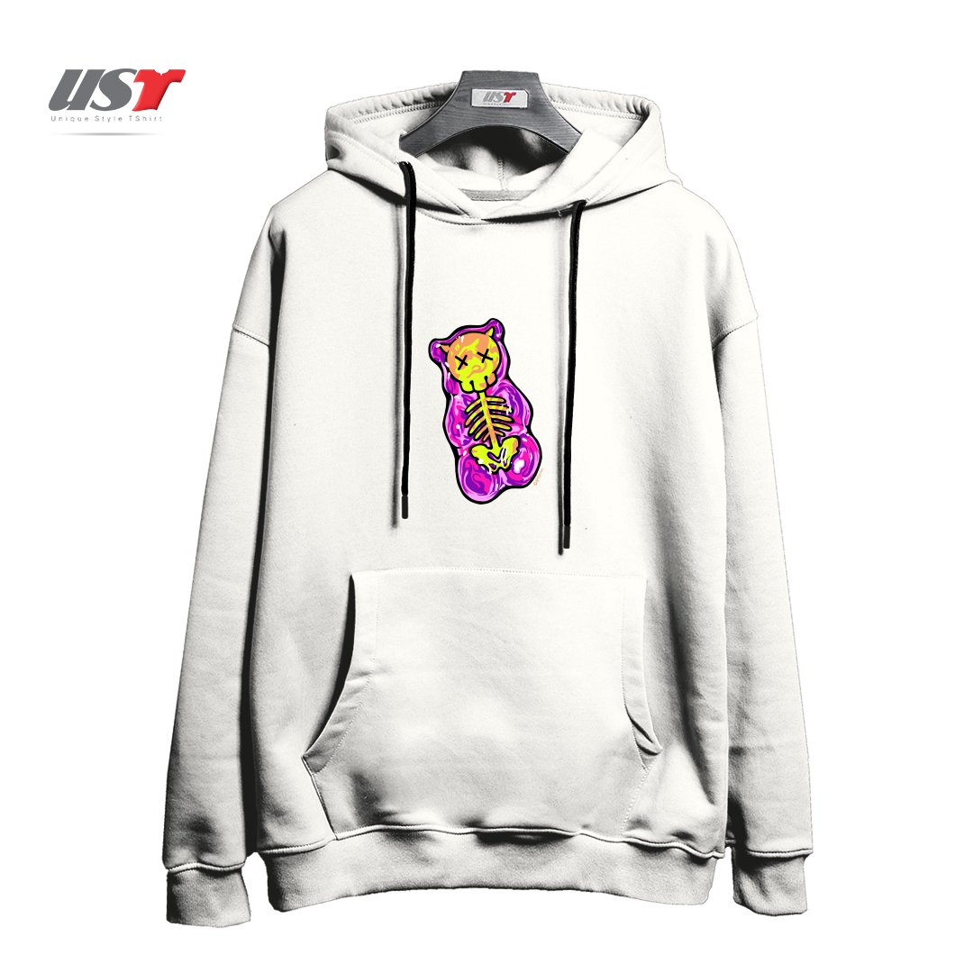 هودی اورسایز طرح SCUMMY BEAR (PINK)