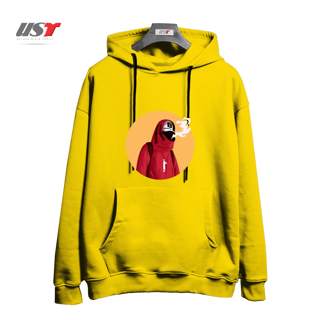 طرح style هودی اورسایزرنگ زرد