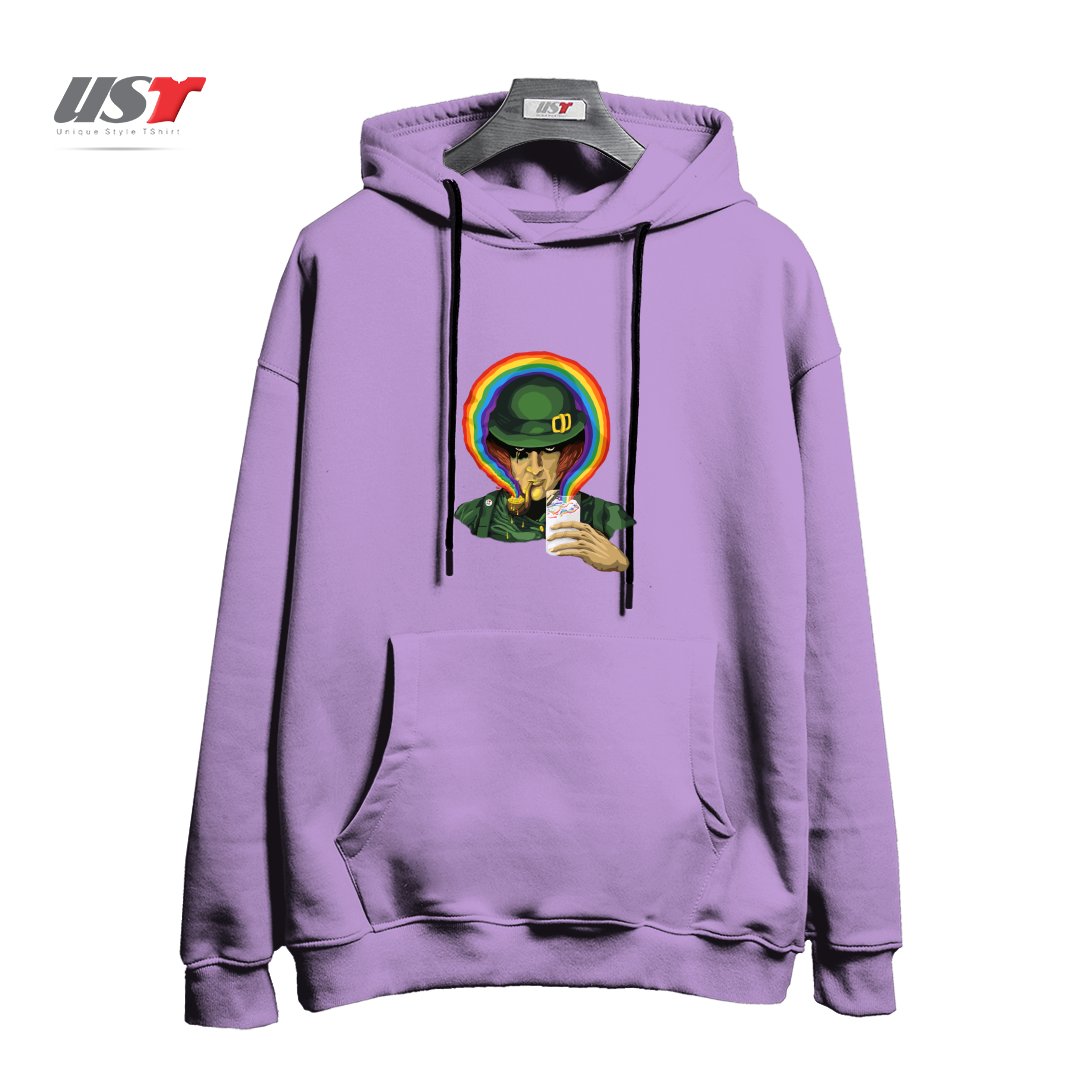 طرح A CLOCKWORK CLOVER هودی اورسایزرنگ یاسی