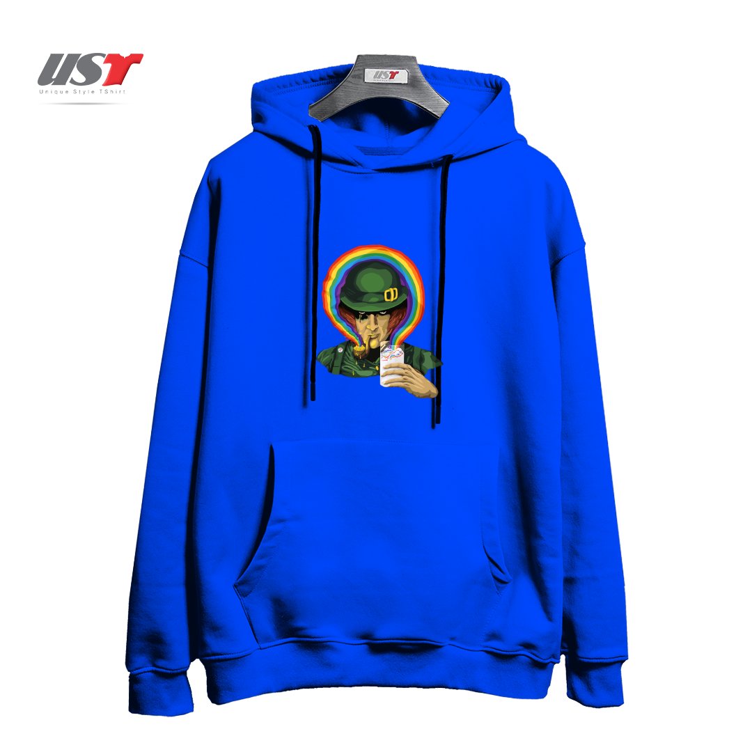 هودی اورسایز طرح A CLOCKWORK CLOVER