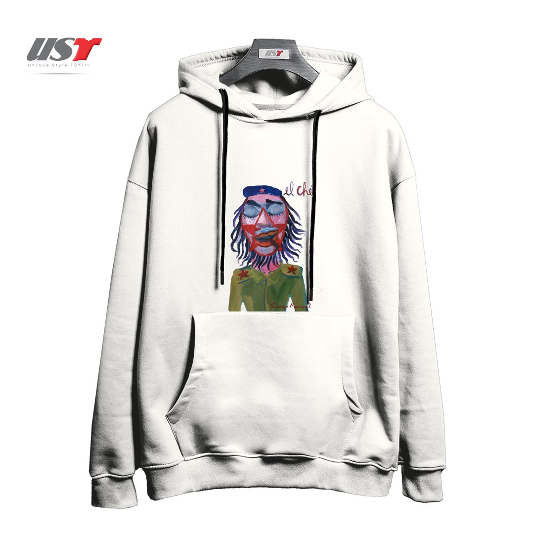 طرح CHE GUEVARA 3 هودی اورسایزرنگ سفید