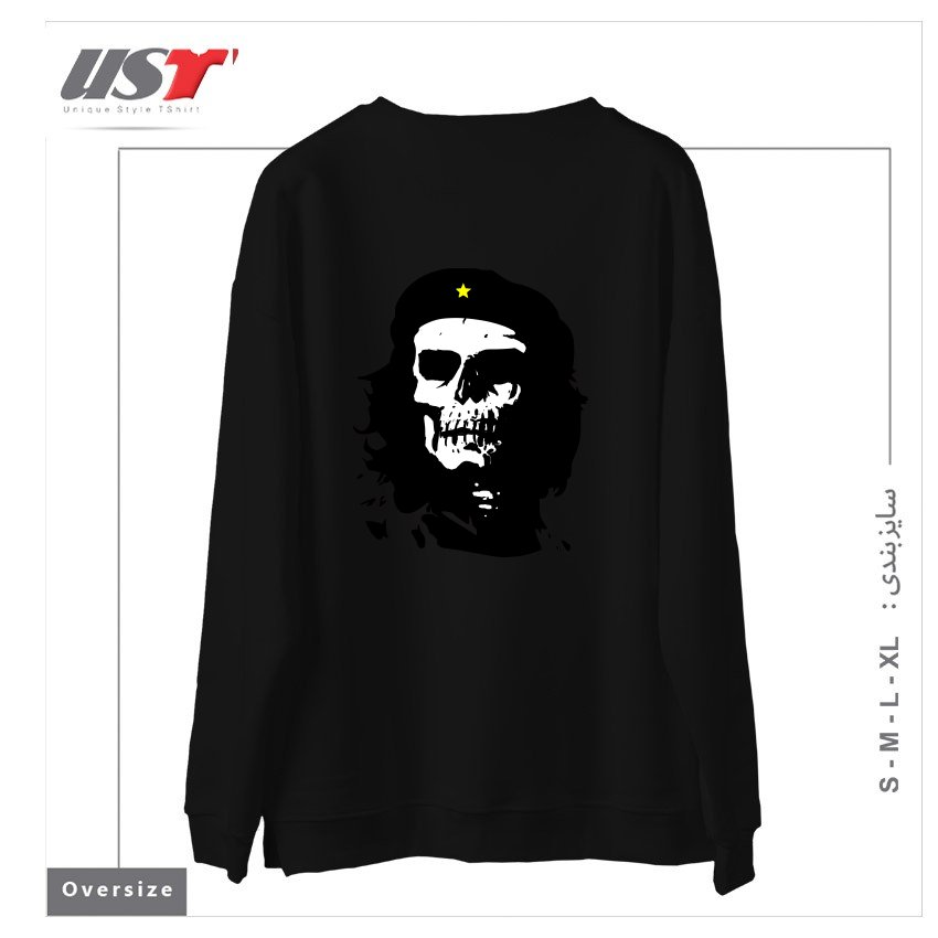 طرح CHE OF THE DEAD سوییشرت اورسایزرنگ مشکی