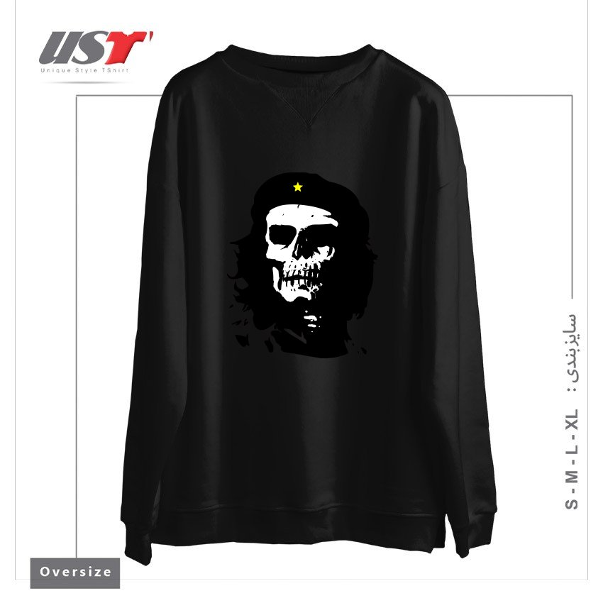 طرح CHE OF THE DEAD سوییشرت اورسایزرنگ مشکی