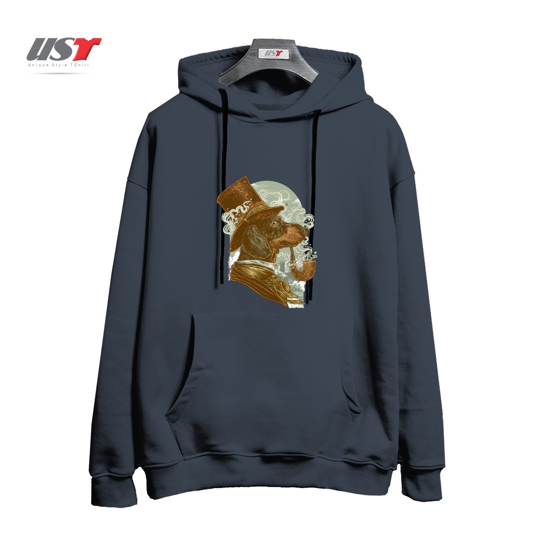 طرح CLASSY DACHSHUND هودی اورسایزرنگ دودی