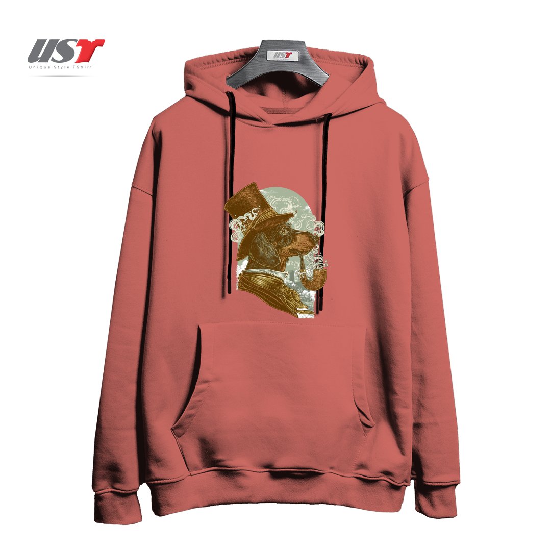 هودی اورسایز طرح CLASSY DACHSHUND