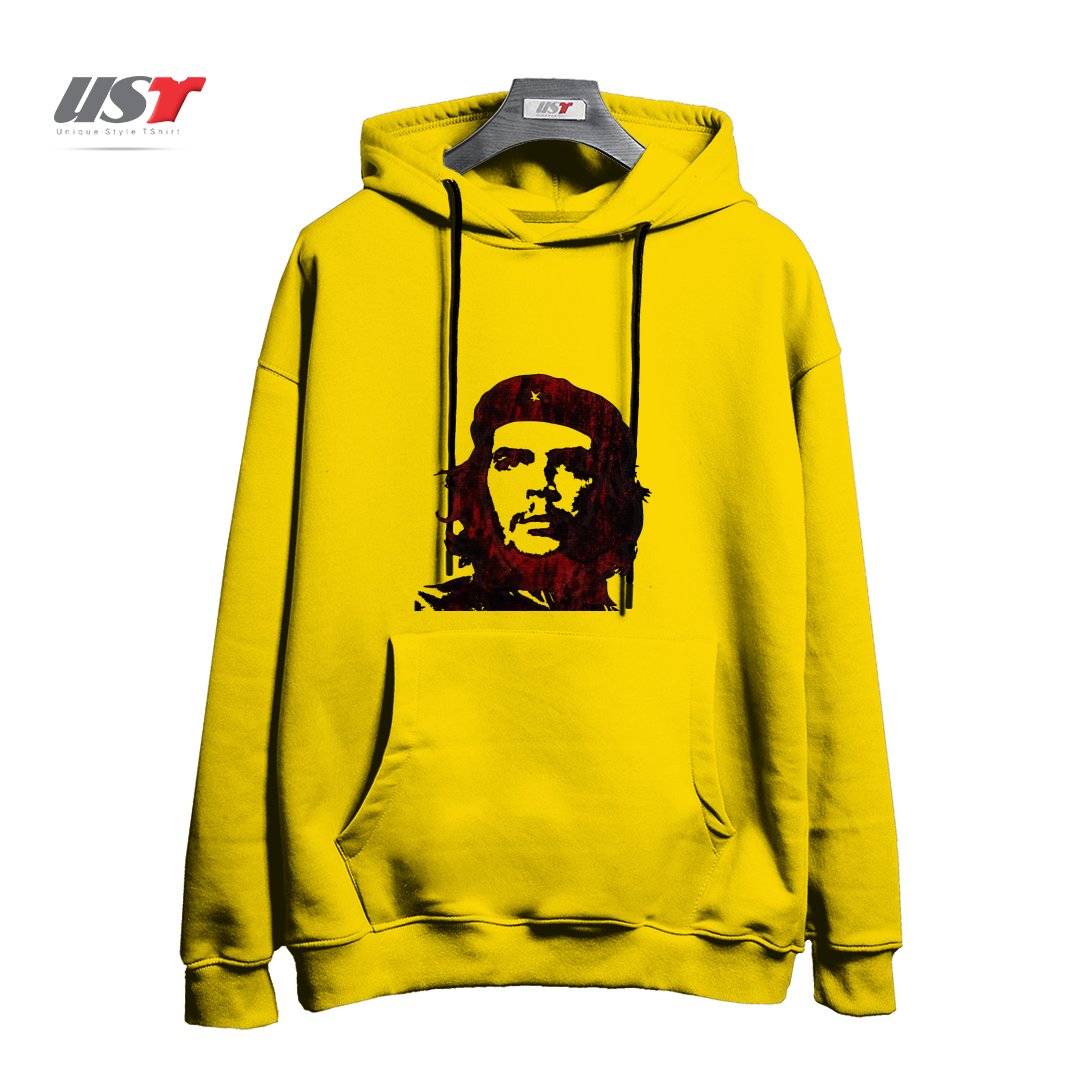 طرح ERNESTO CHE GUEVARA هودی اورسایزرنگ زرد