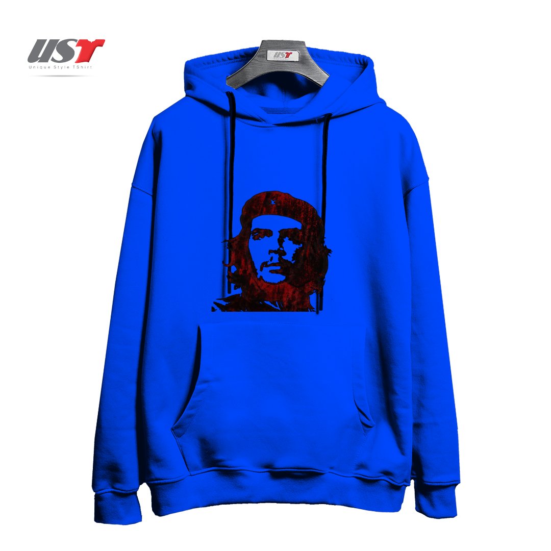 طرح ERNESTO CHE GUEVARA هودی اورسایزرنگ آبی شالی