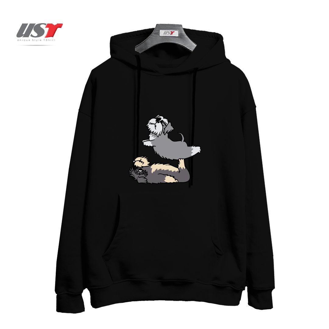 هودی اورسایز طرح ACROYOGA SCHNAUZER