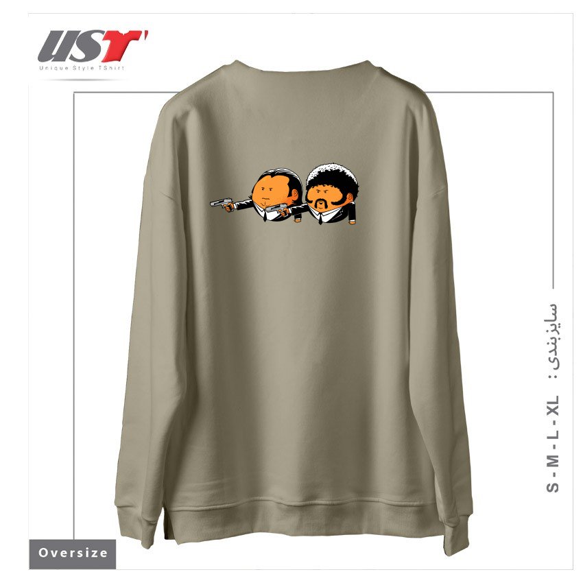 طرح EXTRA PULP سوییشرت اورسایزرنگ نخودی