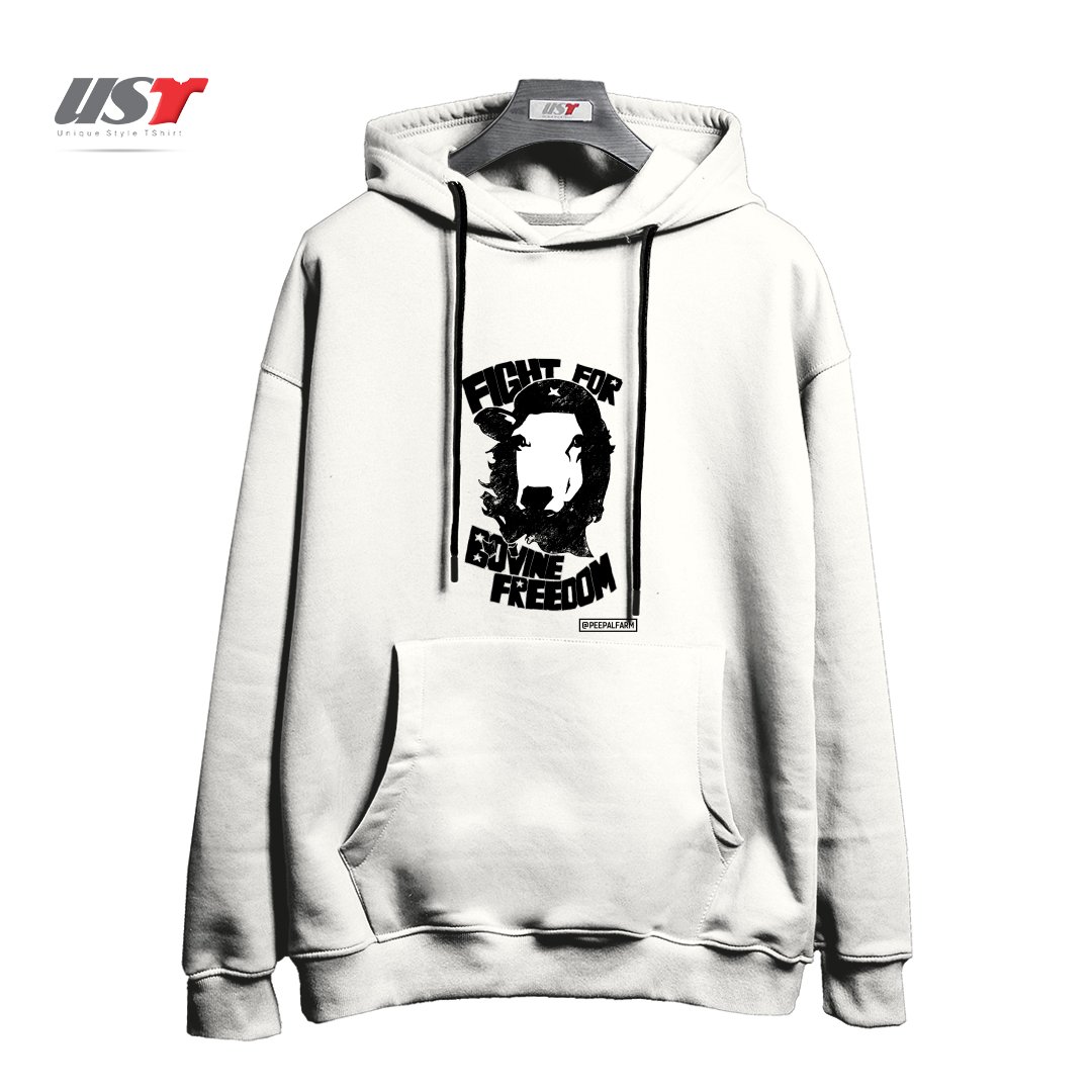 هودی اورسایز طرح FIGHT FOR BOVINE FREEDOM