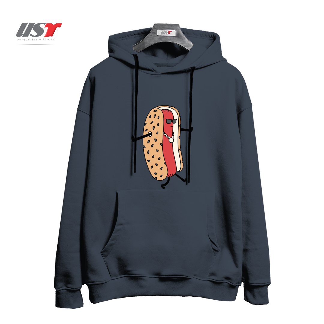 طرح HOT DOGGIN' هودی اورسایزرنگ دودی