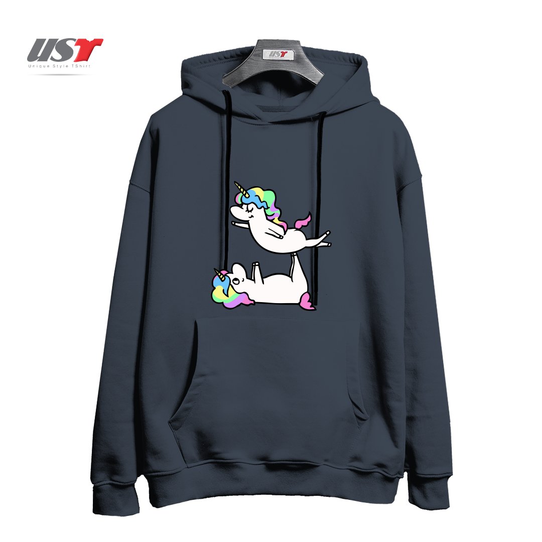 هودی اورسایز طرح ACROYOGA UNICORN