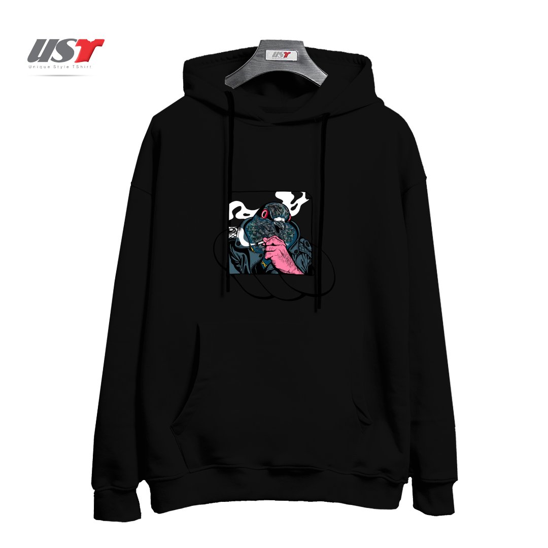 هودی اورسایز طرح MAFIA PIGEON