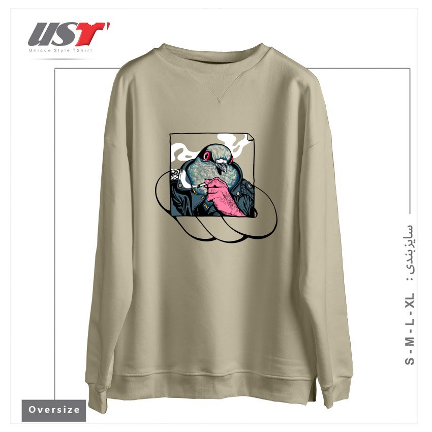 سوییشرت اورسایز طرح MAFIA PIGEON
