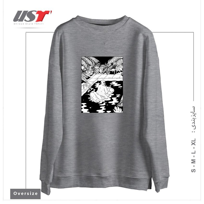 سوییشرت اورسایز طرح NEVER REALLY RETIRED