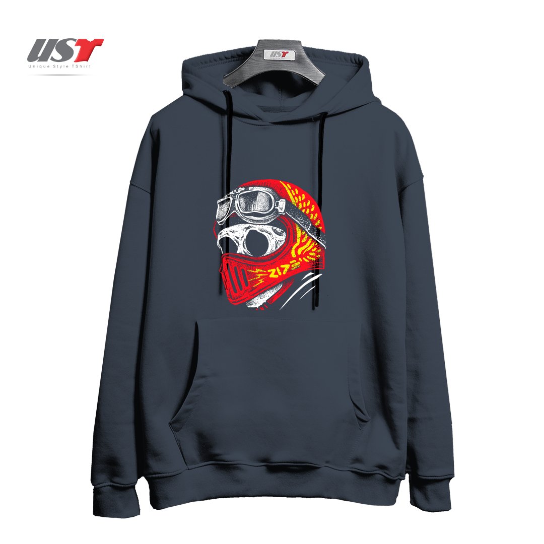 هودی اورسایز طرح RIDE SKULL